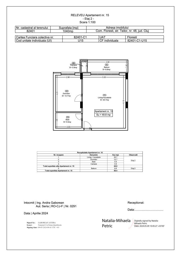 releveu 82401-c1-u15 teilor 48 apartament 15